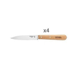 couteau manche bois lame métal